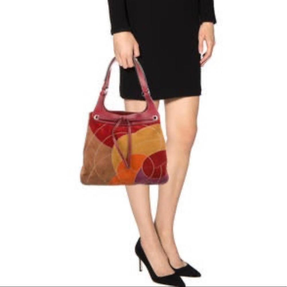 Hogan Suede Patchwork Tote - Picture 2 of 11